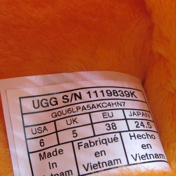UGG FLUFF YEAH SLIDE POPPY SLIPPER SANDAL IN CALIFORNIA POPPY SZ 6 - Picture 8 of 8